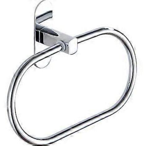 Anneau porte-serviettes sans perçage, barre porte-serviettes ronde, porte-serviettes de salle de bain en acier inoxydable, barre porte-serviettes autocollante, crochet porte-serviettes autocollant