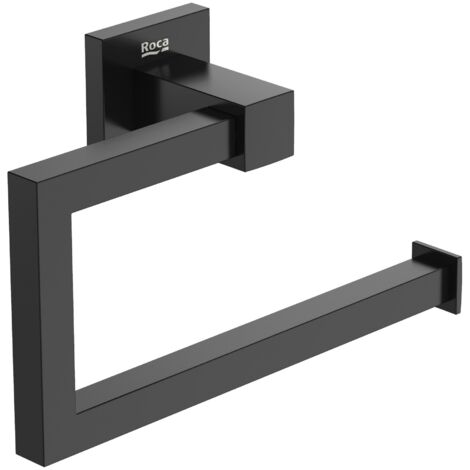 Anneau porte-serviettes SQUARE HOTELS - ROCA Couleur : Noir mat