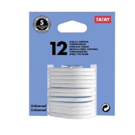 ANNEAU POUR RIDEAU DE BAIN BL.12