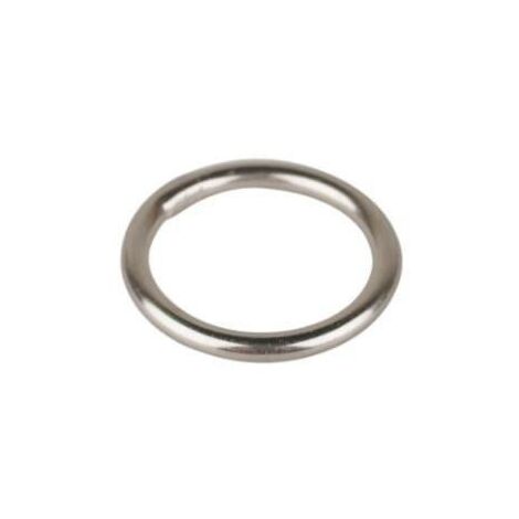 Anneau soudé poli inox, 3 x 20 mm