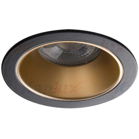 Anneau spot encastré GLOZO 10W noir/or GX5.3/GU10 Kanlux