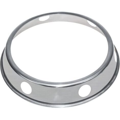 Anneau Support pour Wok en Acier Inoxydable - Adaptation pour Woks à Fond Rond - Convient pour Brûleurs, Cuisinières à Gaz, Ustensiles de Cuisine - Servir à Table - Ø 23.5 cm