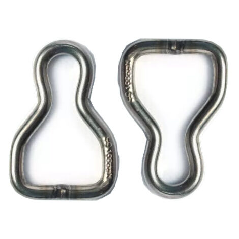 Anneau T soudé inox pour sangle 25mm – Lot de 2 pièces – Résistant pour fixation bâches piscine – Dimensions 52x35mm – Poolco
