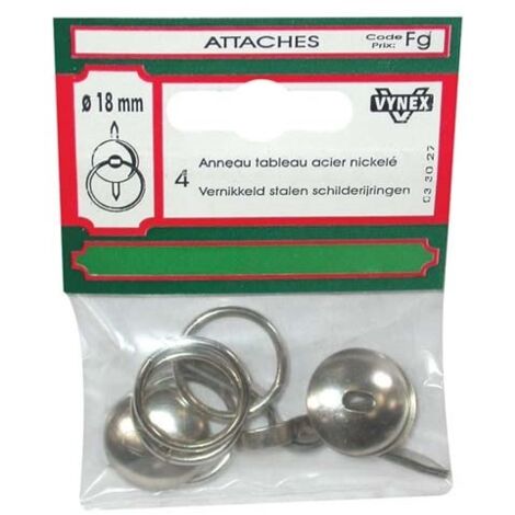 Anneau Tableau Acier Nickelé 18mm Sc - Vynex