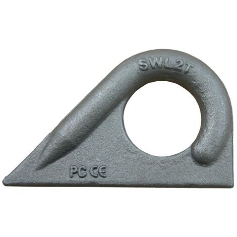 Anneaux à souder 45° acier brut CMU 500 kg, pour câble de diamètre 12 mm - PRAMAC