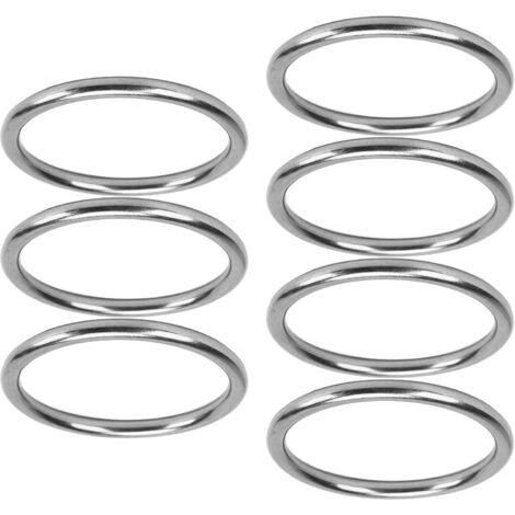 Anneaux de Levage en Acier Inoxydable 304, 8 mm x 80 mm, Résistance à la Corrosion, Étanches, pour Charges Lourdes et Matériel de Manutention