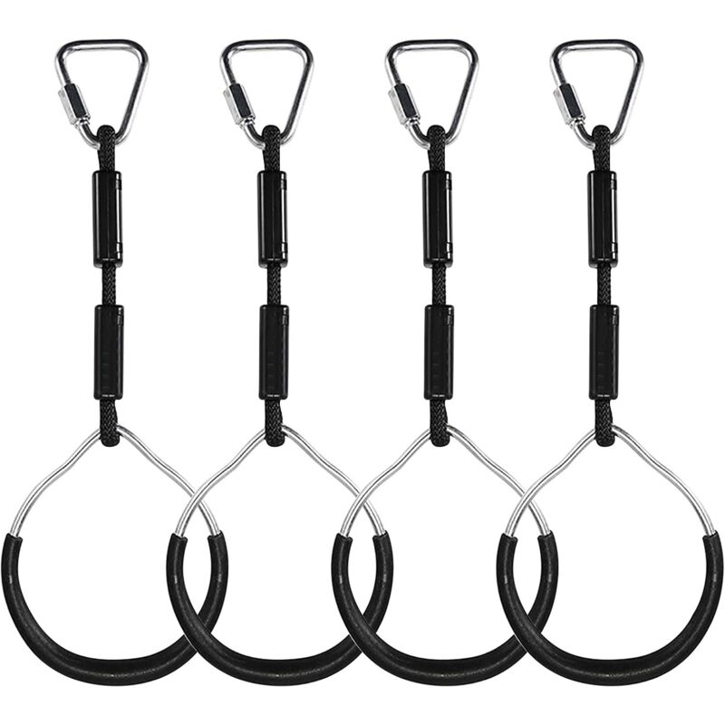 Yoyo - Anneaux d'Escalade pour Enfants - Balançoire avec Anneaux en Plastique - Charge Maximale 160 kg - Ninja