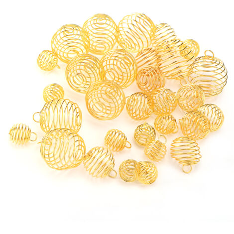 Anneaux Élastiques pour Tresses en Métal, Ornements Dorés pour Dreadlocks, Bijoux Capillaires