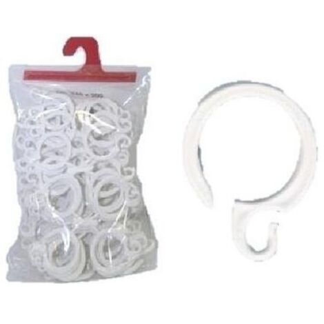 Anneaux en plastique universels pour les rideaux de douche