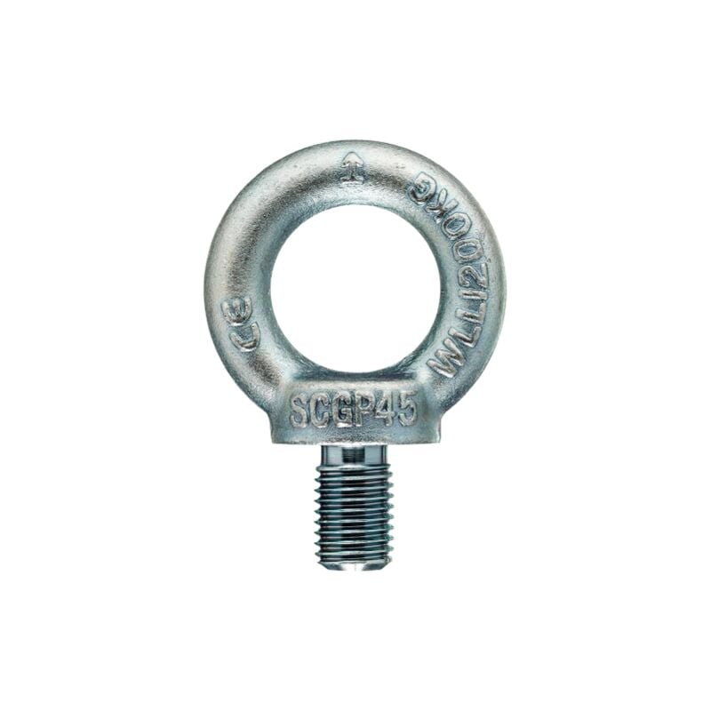 Anneaux males din 580 accessoires pour cables et chaines en acier galvanise' filetage M8 50 pie'ces