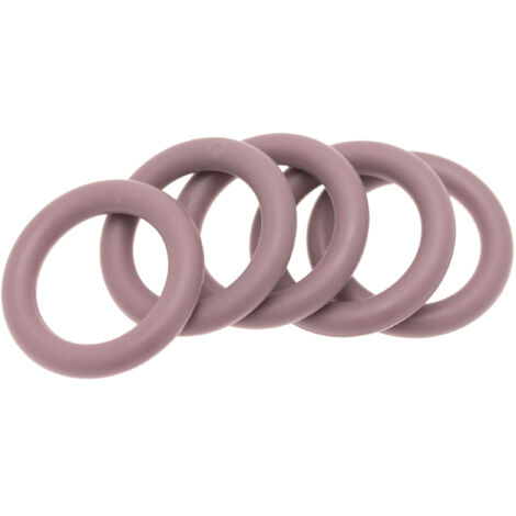 Anneaux Rideaux Plastique Taupe 28mm - Ateliers28