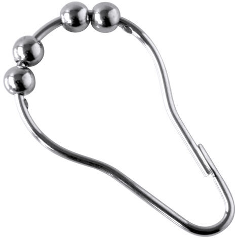 Anneaux Roller (x12) Chrome Argent 6 cm