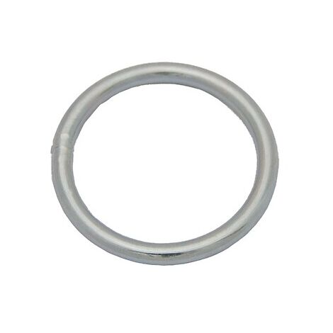 Anneaux ronds soudés en acier zingué fil Ø 6 mm diamètre intérieur 40 mm, sachet de 10 pièces - PRAMAC