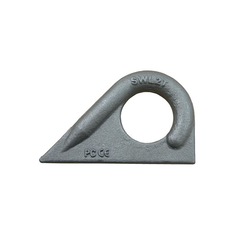 Anneaux à souder 45° acier brut cmu 4000 kg, pour câble de diamètre 24 mm Pramac