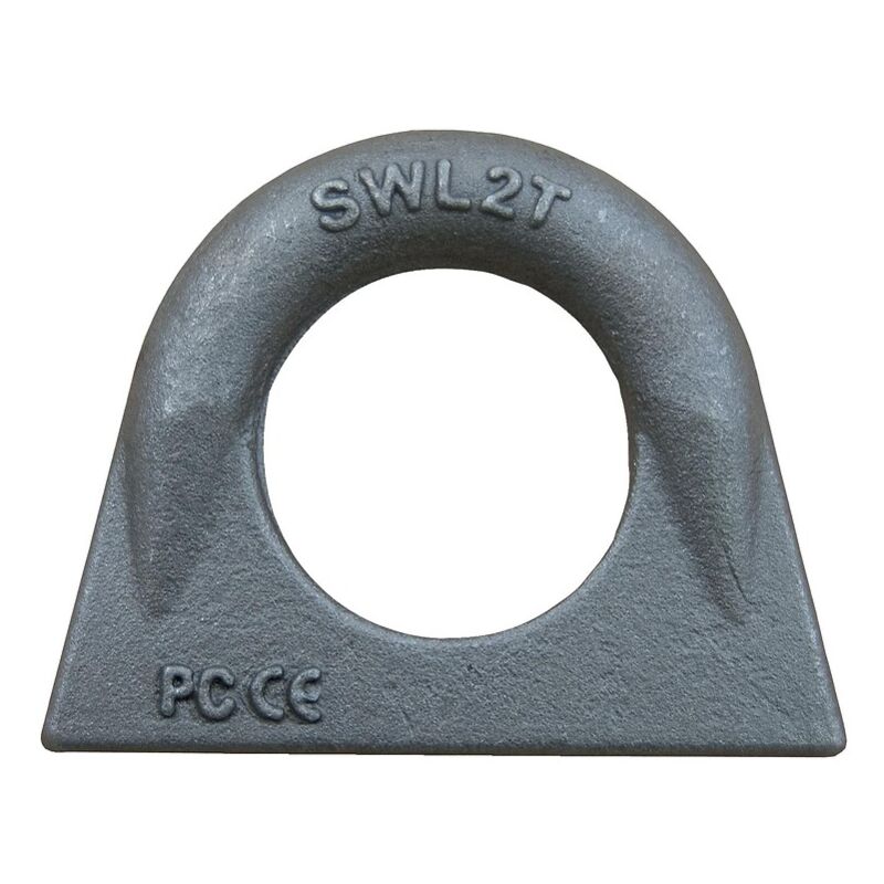 Pramac - Anneaux à souder droits acier brut cmu 3000 kg, pour câble de diamètre 21 mm