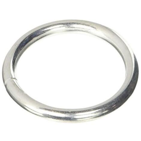 Anneaux soudés zincocromatés, lot de 40 pièces, fil de 6 mm, trou de 45 mm
