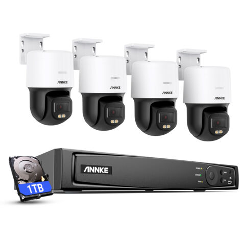 ANNKE 3K Outdoor Security PoE Camera System with Two-way Audio Acme Color Night Vision