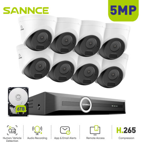 ANNKE 5MP Outdoor Wireless Camera for Home Security with Auto Tracking Human Detection