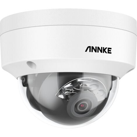 ANNKE 5MP POE Camera 3K IPC Dome AI Rilevamento di persone e veicoli con audio con slot per scheda Dual Smart Light H.264/H.264+/H.265/H.265+ Obiettivo 2,8 mm, IP67