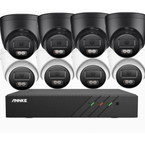 ANNKE 5MP Überwachungskamera Set Außenbereich mit 8×5MP Kameras Nachtsicht Bewegungserkennung 24/7 Videoüberwachung,2TB HDD