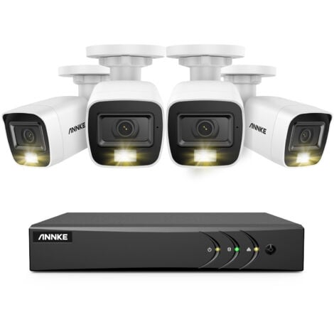 ANNKE 8CH Kits de vidéosurveillance 5 en 1 DVR 42MP micro intégré intelligent IR étanche système de caméra de sécurité de surveillance à distance