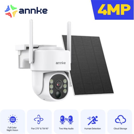 SANNCE ANNKE Cámara de seguridad inteligente de 4 MP para exteriores con visión nocturna y audio bidireccional IP65