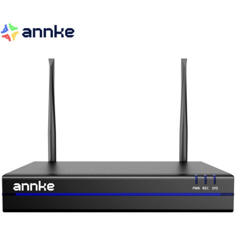 ANNKE Telecamera di sicurezza 8MP a 16 canali con visione notturna intelligente, rilevamento del movimento, IP66 resistente alle intemperie