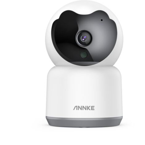 SANNCE ANNKE Wi-Fi H.264+ 4MP Überwachungskamera Innenkamera Zwei-Wege-Audio, Bewegungserkennung, One-Touch-Alarm, Cloud-Speicher und maximal 128 GB lokaler Speicher.Kompatibel mit Alexa oder Google Assistan