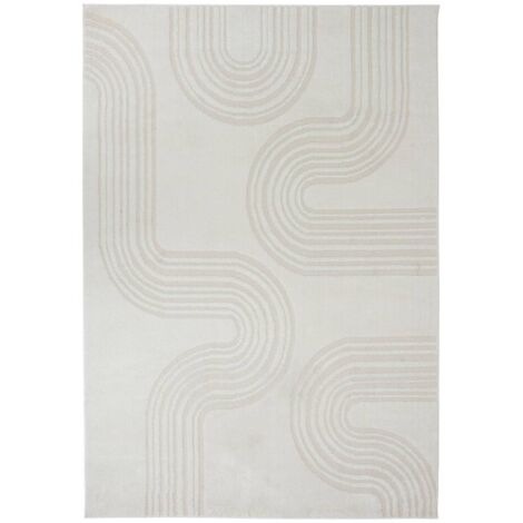 Anoai Wolleffekt Teppich Weiß 150x100cm -