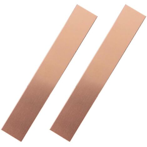 Anode en cuivre pur, 2 pièces, 6 x 1 x 0,04 pouce (19 GA)--