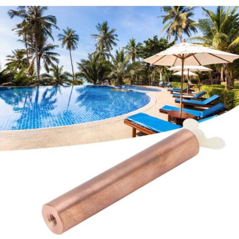 Ánodo de cobre solar de repuesto, varilla de ánodo de alta eficiencia para el ionizador solar de piscina Sun Shock