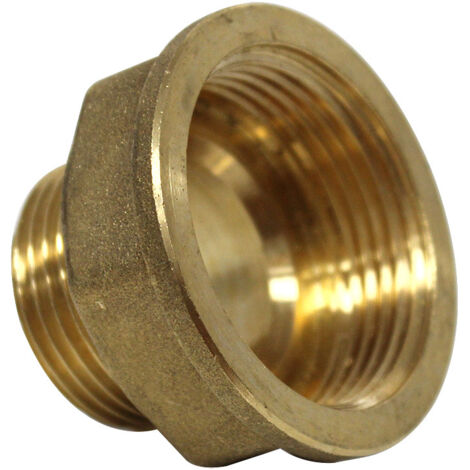 Anquier – Raccord laiton réduction femelle 1'1/4 mâle 1' – Filetage 33-26 – Longueur filetage 11mm – Pour installations sanitaires