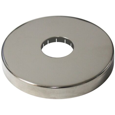 Anquier – Rosace mono inox chromé 12/17 – Modèle STARFIX M3/8' – Pour sorties de cloison – Résistance à la corrosion