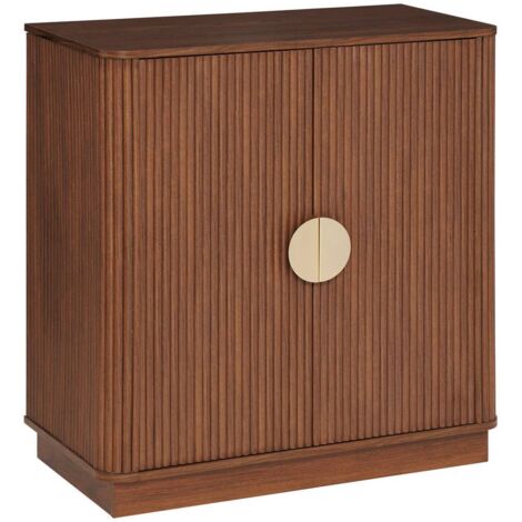 Anrichte 2 Türen 1 Regal Wany braun 80x40cm - Atmosphera créateur d'intérieur