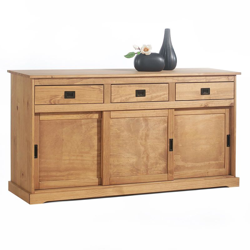 Anrichte Sideboard SAVONA 3 Türen braun