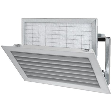 Ansauggitter 800x400mm mit Filterhalter mit 25 mm Abstand
