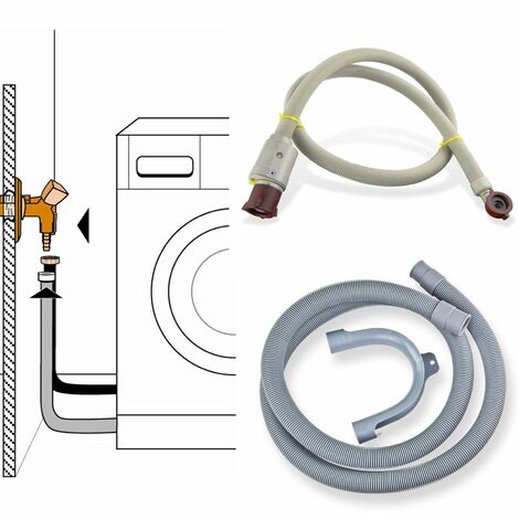 Anschluss-Set Aqua-Stop Zulaufschlauch 3m Schlauch Waschmaschine