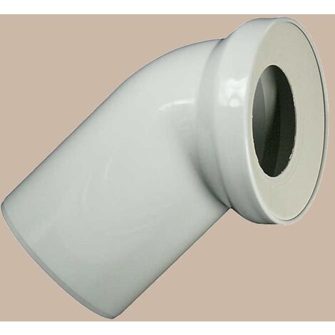 Anschlussbogen beige DN110 45 Grad