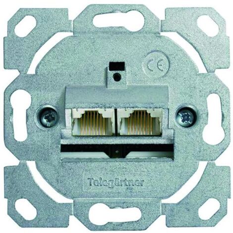 Anschlussdose AMJ45 8/8 K Unterputz 0 Cat.6A - ohne Zentralplatte