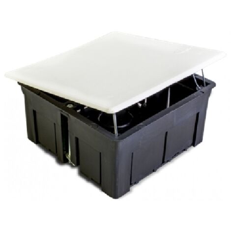 Anschlusskasten für Hohlwand 105 x 150 x 50 mit Metallklappe C43 Weiß