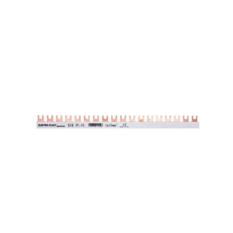 Anschlusssammelschiene 1P 63A 10mm2 Gabel (18 Module) 1F S18 1F-10 45.108