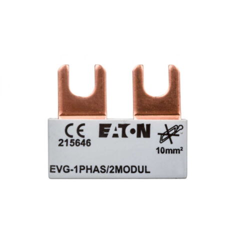 Anschlusssammelschiene 1P 63A 10mm2 Gabel (2 Module) EVG-1PHAS/2MODUL 215646
