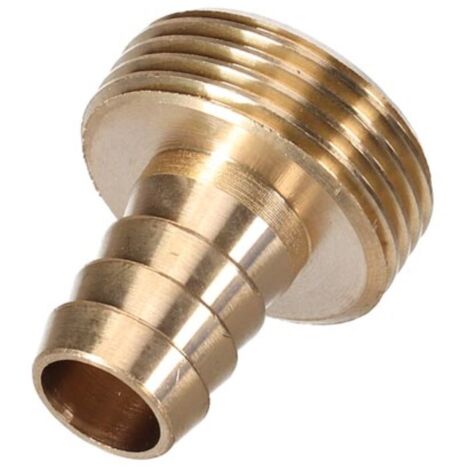 Anschlussstück aus Messing - Außengewinde 3/4" - Schlauch 3/4" - Außengewinde - Schlauch 3/4