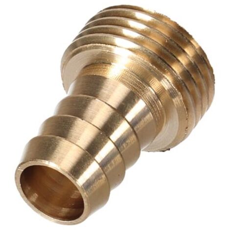 Anschlussstück aus Messing - Außengewinde 3/4" - Schlauch 5/8" - Außengewinde - Schlauch 5/8