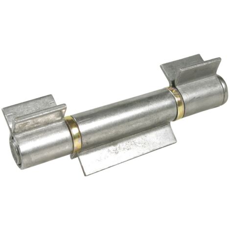 Anschweißband offen 3-teilig V-Lappen Stahl blank Stift 20 mm mit Messinring