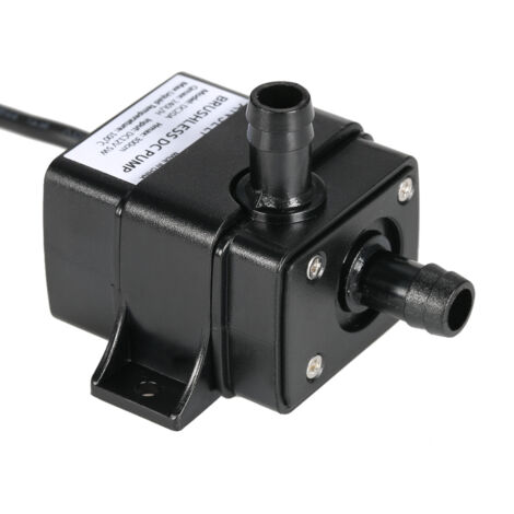 Anself Mini pompe à eau et huile sans balais DC12V ultra silencieuse et étanche pour fontaine et aquarium 240 L/H 5 W Hauteur de levage 3 m 0  100 ℃