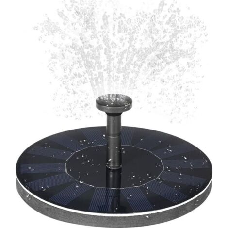 Anself Solarpumpe, Solarwasserpumpe, Solarpanel-Springbrunnen für Teich oder Garten, Pumpe mit monokristallinem Solarpanel und bürstenloser Pumpe [Energieklasse A]