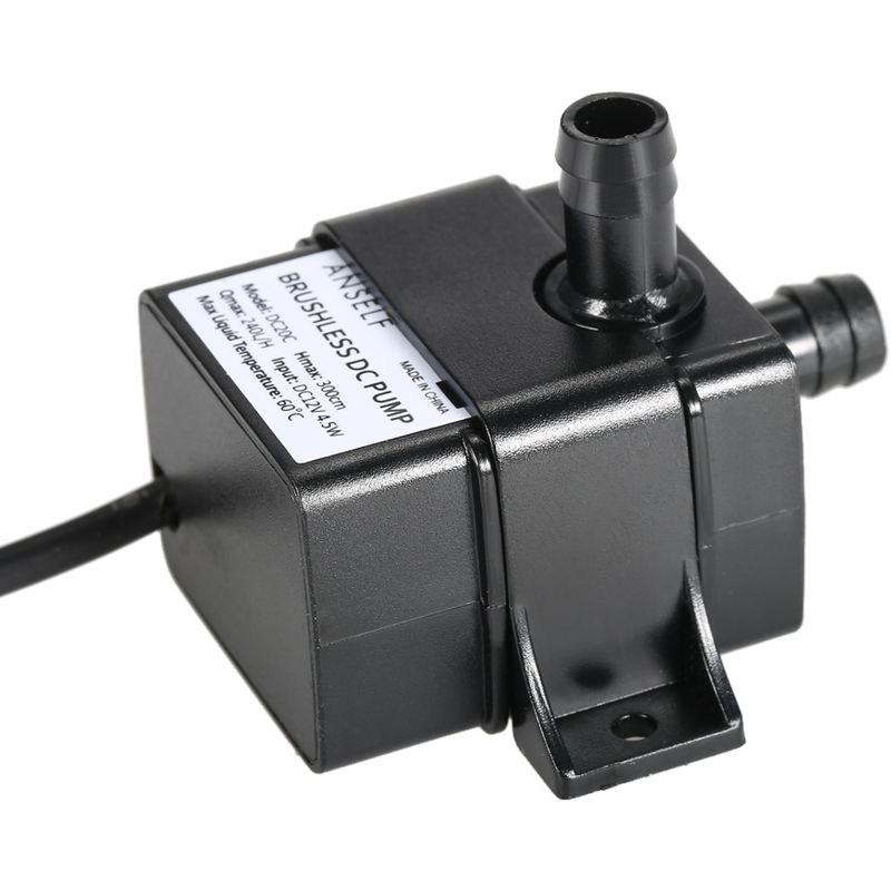 Anself ultra-silencieux mini DC12V 240L//H 3m micro brushless eau pompe à huile