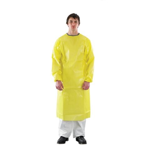 Ansell 3000 Apron with Sleeves Ultrasonically Welded - Model 214 Size M