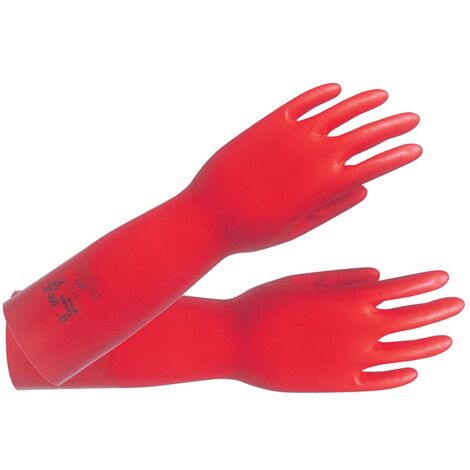 ANSELL 37-900-10 Chemikalienhandschuhe AlphaTec Sol-Vex 37-900 Gr.10 rot EN 3